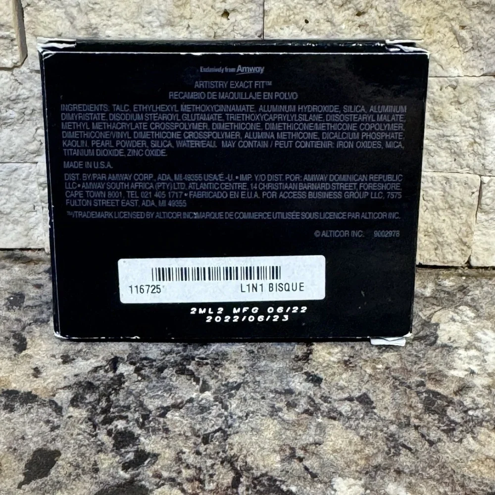 Artistry Exact Fit Powder Foundation Refill Cartridge Bisque L1N1 New In Box
